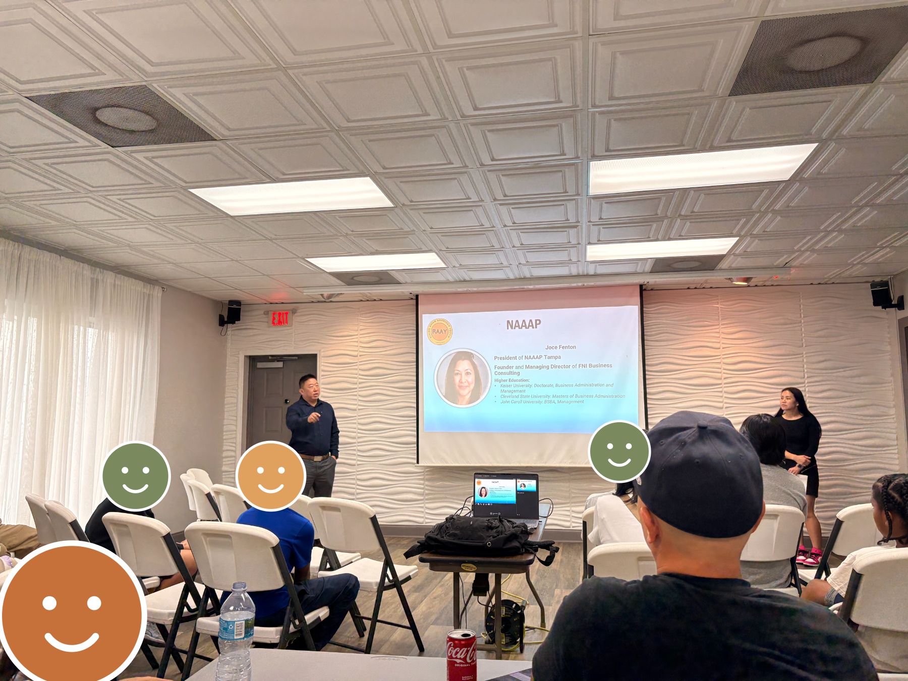 NAAAP Tampa leaders presenting to RAAY students